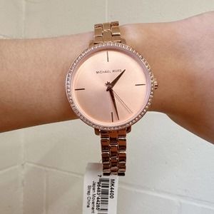 Michael Kors MK4400 Women's Charley Three-Hand Rose Gold-Tone Alloy Watch